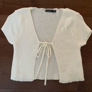 nasty gal tie front top